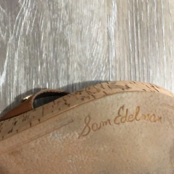 Sam Edelman cork Platform Thong Sandals. - Picture 8 of 11